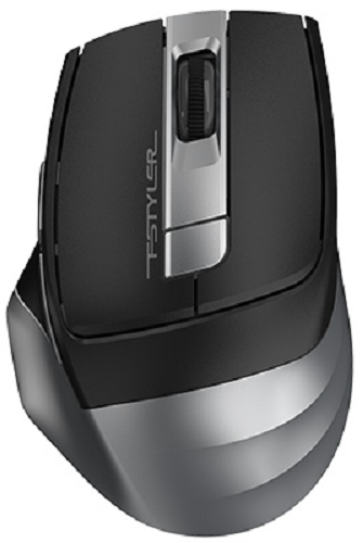 

Мышь Wireless A4Tech Fstyler FG35 серый/черный оптическая (2000dpi) USB (6but)(1192130), Fstyler FG35