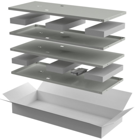 Изображение товара Комплект боковых панелей ITK LN35-18UX1-X из листовой стали для напольных шкафов
