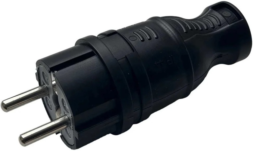 

Вилка ООО САМ SAMC-046122016 однофазная прямая каучуковая 220-250В 16А IP44, SAMC-046122016