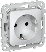фото Розетка с заземлением  IEK FI-R14-16-1-K36