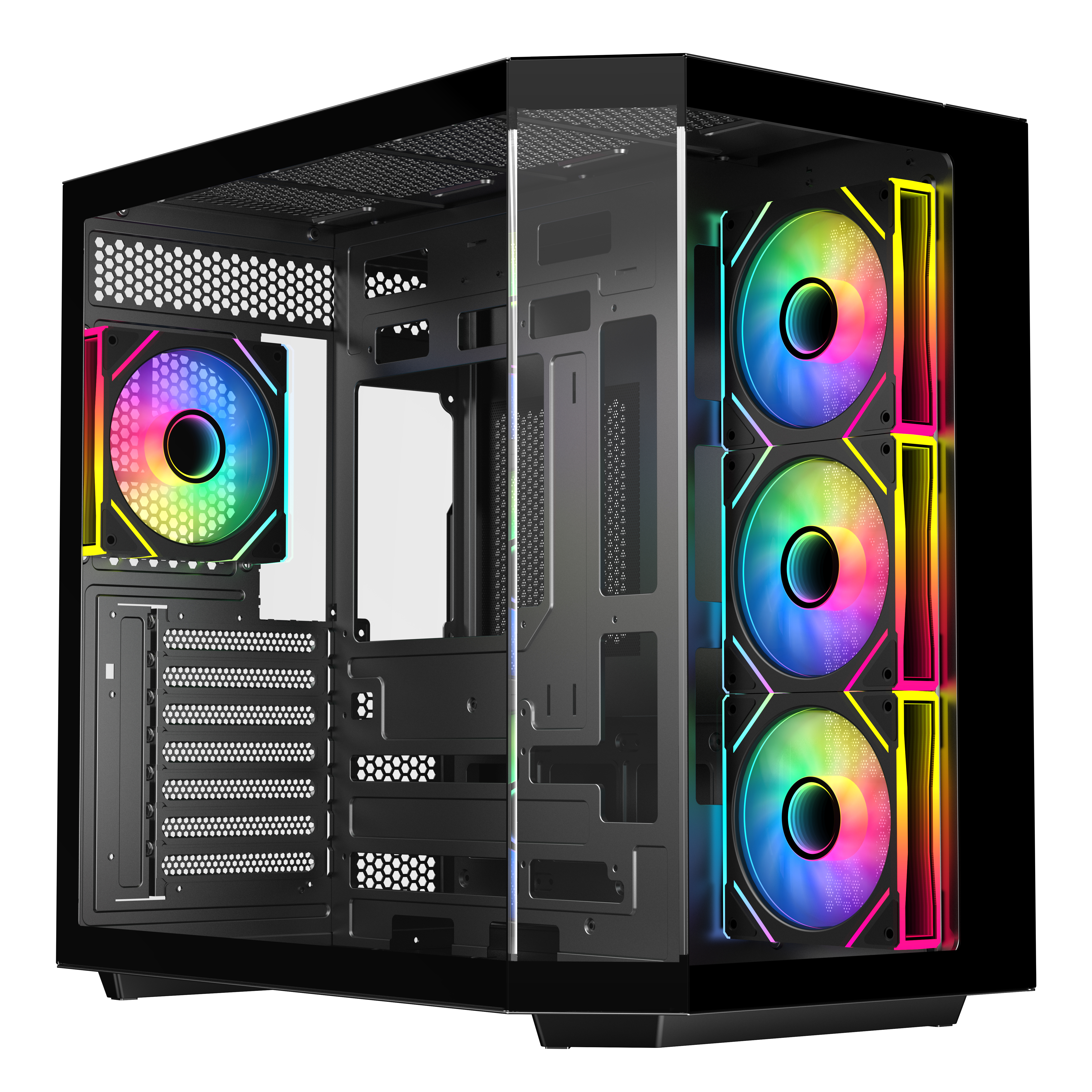 

Корпус eATX Eurocase M430ZАF M430ZF 2ARGB 3_0_2 BLACK черный, M430ZF