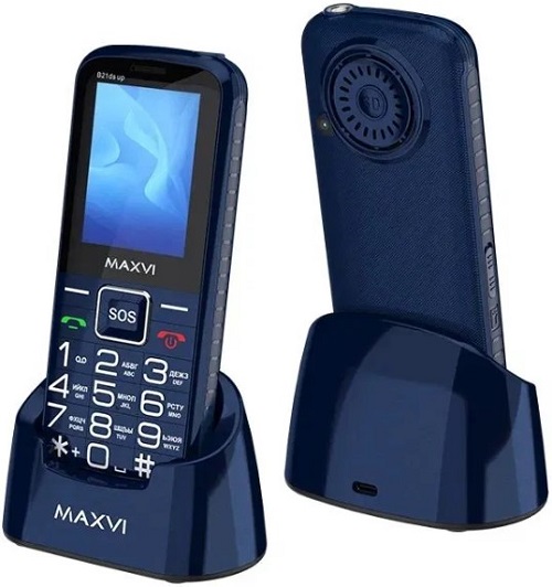 

Мобильный телефон MAXVI B21ds 4620039118284 up blue, B21ds