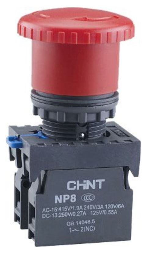 

Кнопка управления CHINT 667231 NP8-01BN/4, без подсветки, красн., 1НЗ, IP65 (R), 667231