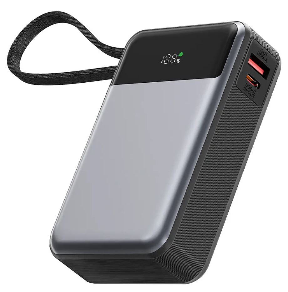 

Аккумулятор внешний портативный ACEFAST M21 с кабелем Pd65W Power Bank With Cable 20000Mah. Цвет: черный, M21