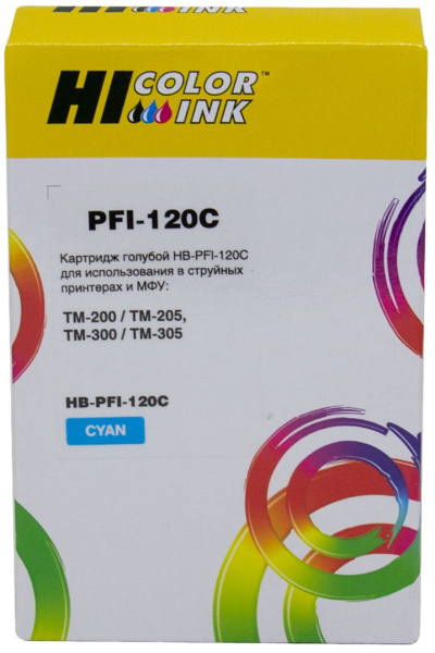 Изображение товара Картридж Hi-Black PFI-120C для струйных принтеров Canon TM-200 и TM-300