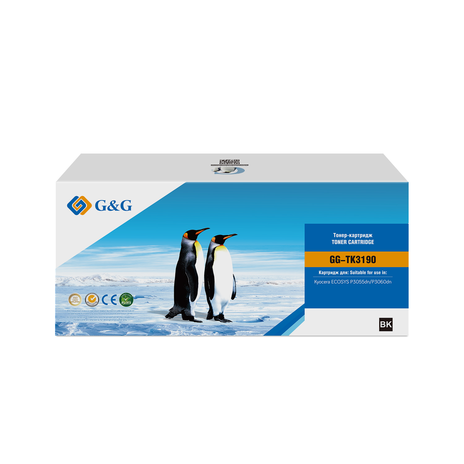 

Картридж G&G GG-TK3190 GG Toner cartridge for Kyocera P3055dn/P3060dn/P3155dn/P3260dn/M3655idn/M3660idn/M3860idn/M3860idnf (25000 pages) With Chip, GG-TK3190
