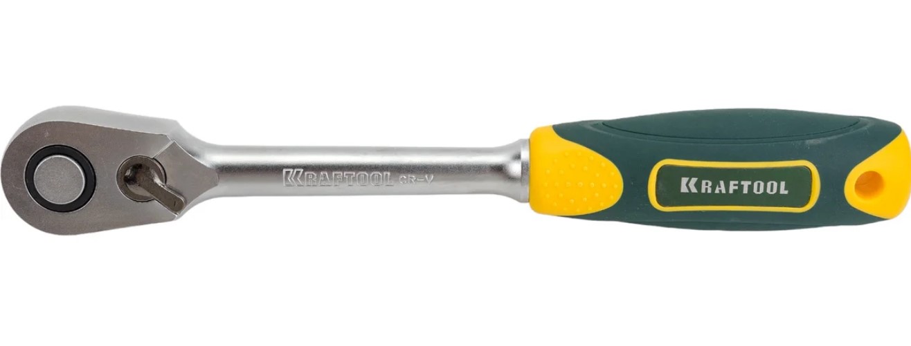 

Трещотка Kraftool Pro 27794-1/2_z02 Kraftool для торцовых головок, Сr-V сталь, 60 зубцов, 1/2", Pro