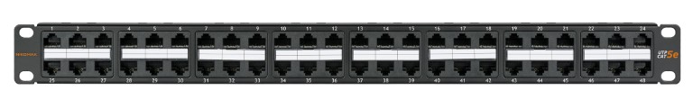 

Патч-панель NIKOMAX NMC-RP48UD2-1U-BK 19", 1U, 48 портов, Кат.5e (Класс D), 100МГц, RJ45/8P8C, 110/KRONE, T568A/B, неэкранированная, с органайзером, ч, NMC-RP48UD2-1U-BK