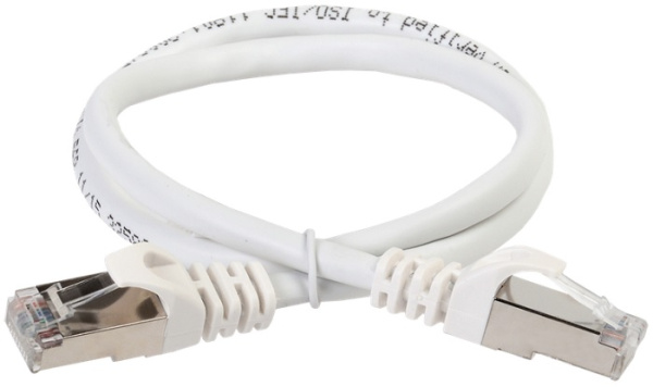 Изображение товара Кабель патч-корд S/FTP 6А кат. 1м ITK PC08-C6ASL-1M-SC-HC