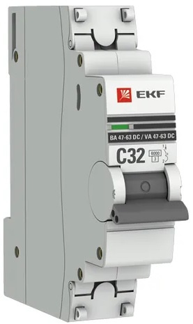 Изображение товара Автоматический выключатель EKF mcb4763-DC-1-32C-pro
