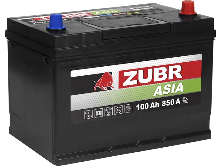 

Батарея ZUBR ZPA1000 Premium Asia 100Ah R+ (нижний борт), ZPA1000