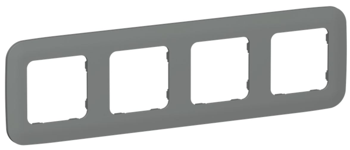 

Рамка четверная IEK FI-M42-31-20-K80 FLITE РУ-4-А-ФлМА мокрый асфальт, FI-M42-31-20-K80