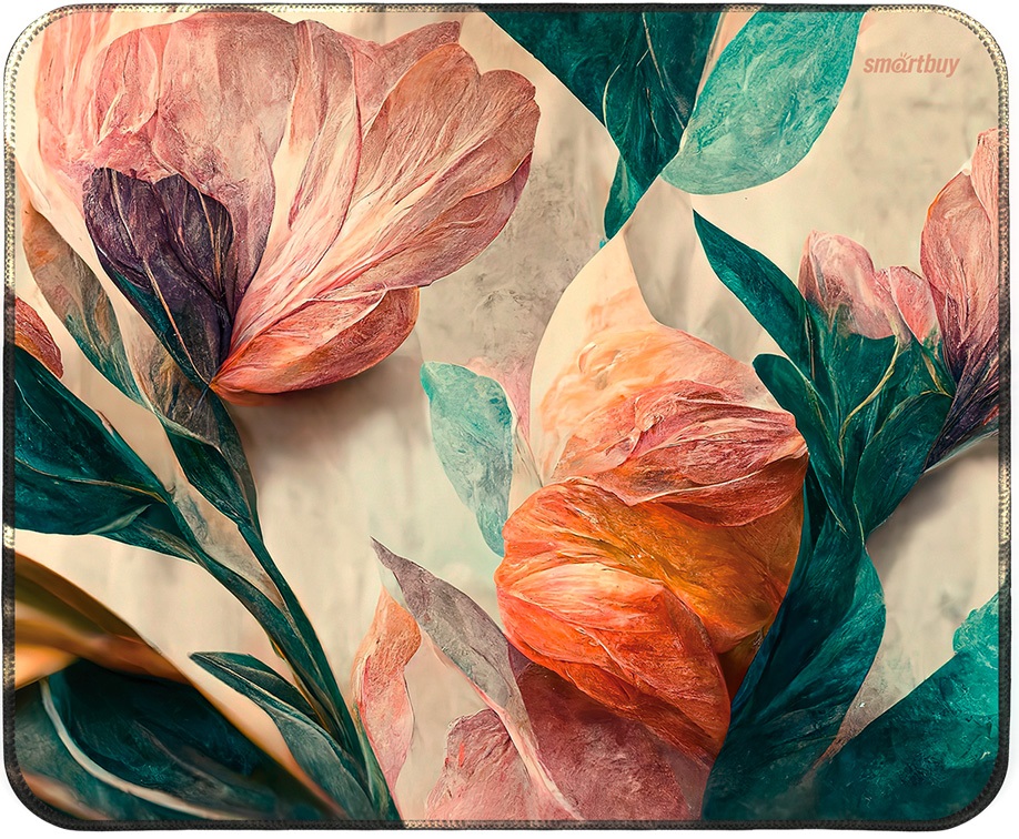 

Коврик для мыши SmartBuy SBMP-107-FL Flowers S-size (1/50), SBMP-107-FL
