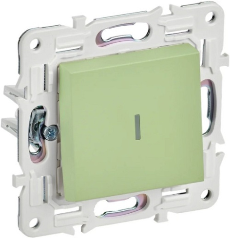 Изображение товара Выключатель одноклавишный с подсветкой IEK SK-V10-1-10-K06