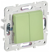 фото Переключатель двухклавишный IEK SK-V23-0-10-K06