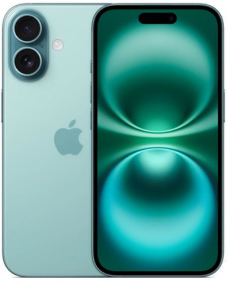 

Смартфон Apple iPhone 16 256GB MYEJ3 Teal, iPhone 16 256GB