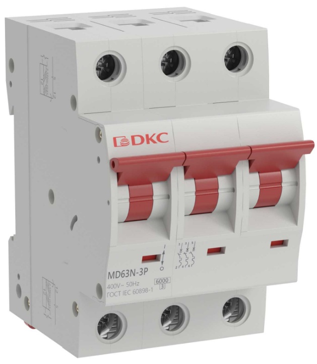 

Автоматический выключатель модульный DKC MD63N-3PD40 YON max типа MD63N 6кА 3P (D) 40А (кратность 4шт), MD63N-3PD40