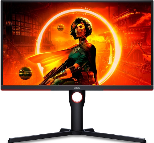 

Монитор 25" AOC 25G3ZM black-red с поворотом экрана (VA, 1920x1080, 240Hz, 0.5 ms, 178°/178°, 300 cd/m, 80M:1), 25G3ZM