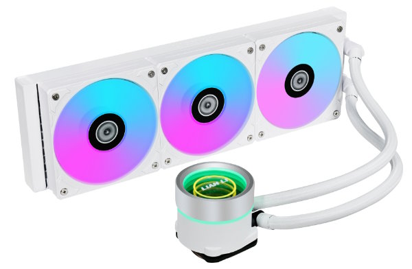 

Система охлаждения жидкостная Lian Li GA II Trinity 360 G89.GA2T36W.R0 LGA 1700 / 1200 / 115x AM5 / AM4 (3x120mm, 300-2450rpm, 3*79.9CFM, 30dBA, 3pin, GA II Trinity 360