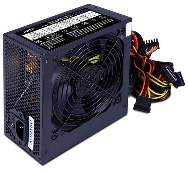 

Блок питания ATX HIPER HPB-600 600W, APFC, 80Plus BRONZE, 140mm fan BOX, HPB-600
