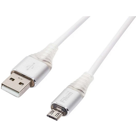 

Кабель интерфейсный Filum FL-CPro-U2-AM-CM-1M-L1 USB 2.0, 1 м., 2A, индикатор заряда, разъемы: USB A male- USB Type С male, FL-CPro-U2-AM-microBM-L1