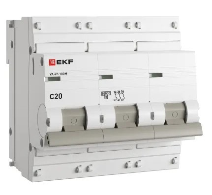 фото Автоматический выключатель  EKF mcb47100m-3-20C-pro в Перми