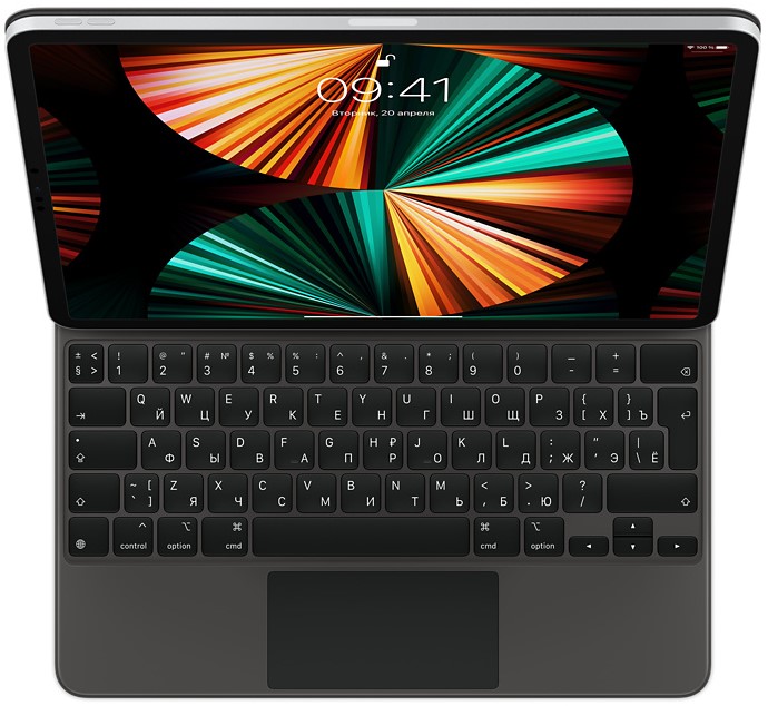

Клавиатура Apple Magic Keyboard MJQK3RS/A for iPad Pro 12.9-inch (5th/4th generation) - Russian - Black, Magic Keyboard