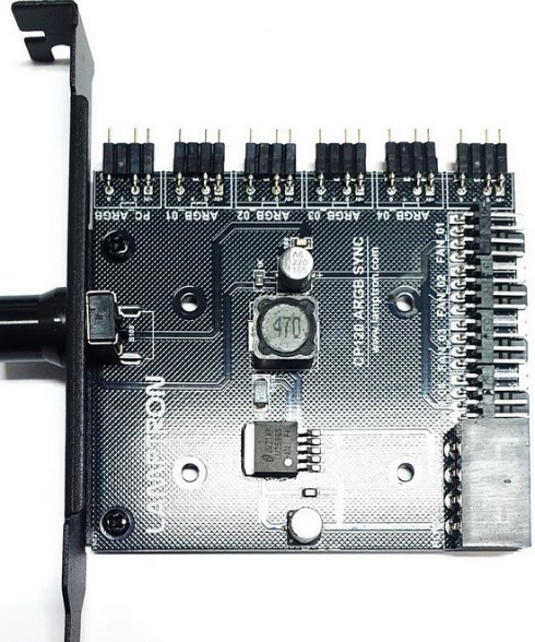 

Панель управления вентиляторами Lamptron LAMP-CP120HB и подсветкой Fan Controller CP120 RGB SYNC, LAMP-CP120HB