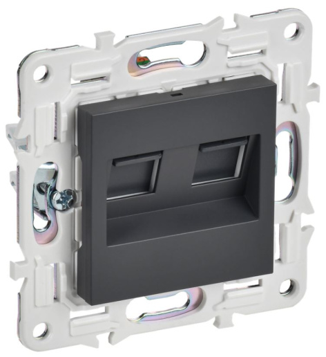 фото Розетка компьютерная двойная IEK SK-K20-2-K48 в Уфе