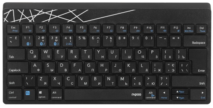 

Клавиатура Wireless Rapoo K8000M-BL RAPOO Клавиатура беспроводная , цвет - черный, K8000M-BL