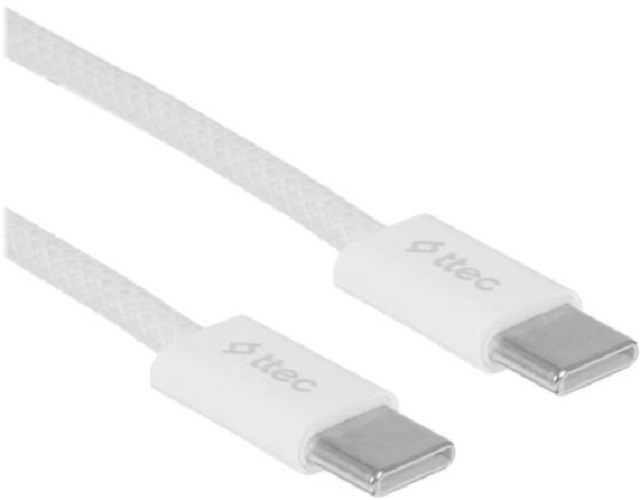 

Кабель интерфейсный TTEC 2DK54B AlumiCable 60W Type-C - Type-C Fast Charge. Длина: 100см. Цвет: белый, 2DK54B