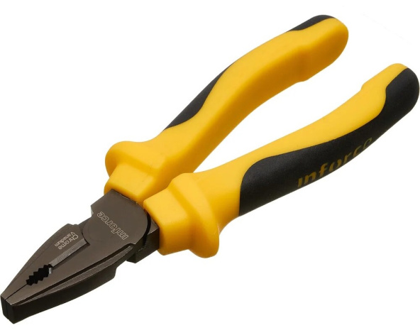 Изображение товара Пассатижи Inforce 06-18-42 профессиональные 180 мм с двухкомпонентными рукоятками