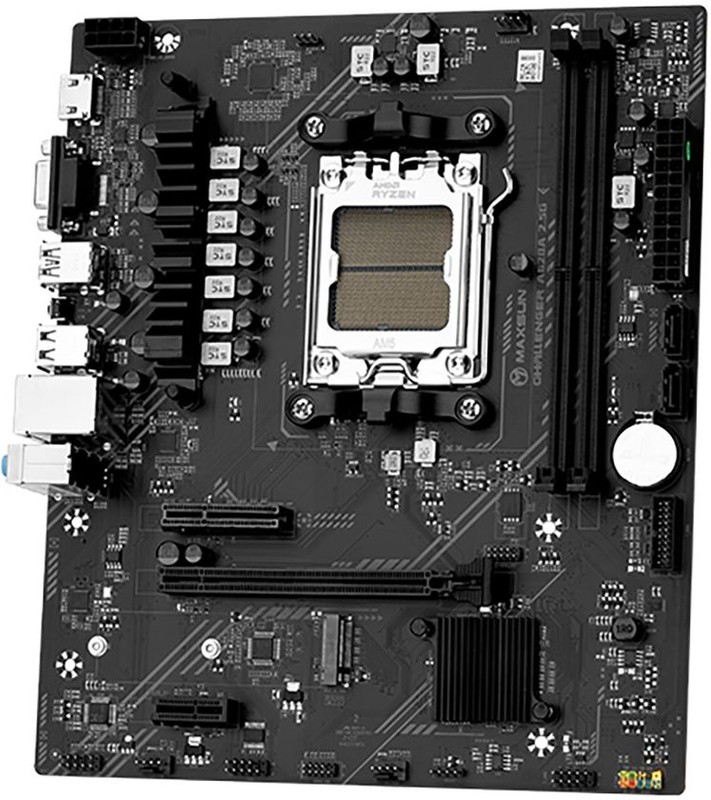 

Материнская плата mATX MAXSUN MS-Challenger A620A 2.5G (AMD AM5, A620, 2*DDR5 (5600), 3*SATA, M.2, 3*PCIe, HDMI, VGA, 6*USB 3.2, 4*USB 2.0), MS-Challenger A620A 2.5G