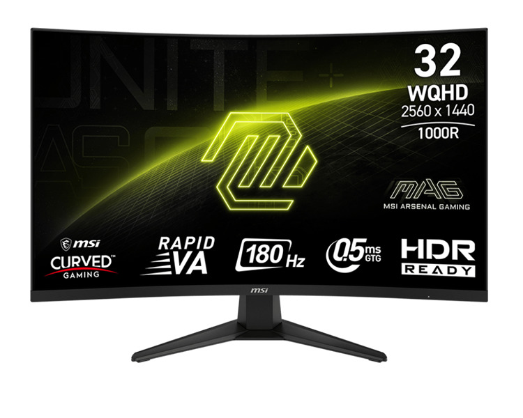 

Монитор 31,5" MSI MAG 325CQF 9S6-3DC11H-085 2560x1440, 16:9, VA, 300cd, 1ms, 180Hz, 1000R, HDMI, DP, USB-C, MAG 325CQF
