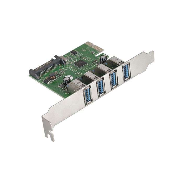 

Контроллер Exegate EXE-314 EX283716RUS PCI-E 2.0, 4*USB3.0 ext, разъем доп.питания (OEM), EXE-314