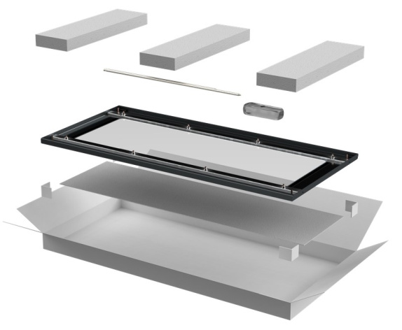 Изображение товара Стеклянная дверь ITK LN05-28U6X-DR для 19" шкафов LINEA N