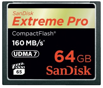 

Карта памяти 64GB SanDisk SDCFXPS-064G-X46 Extreme Pro 160MB/s, SDCFXPS-064G-X46