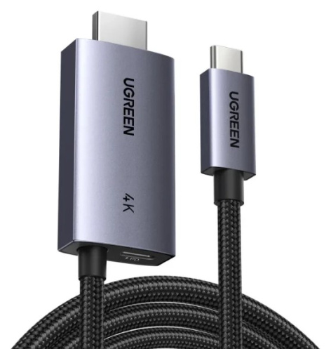 Изображение товара Адаптер UGREEN CM675 USB-C HDMI 2 метра серый высокий разрешение