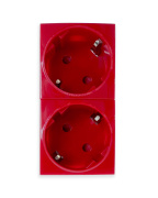 фото Розетка Filum FL-PWS-2P-RD