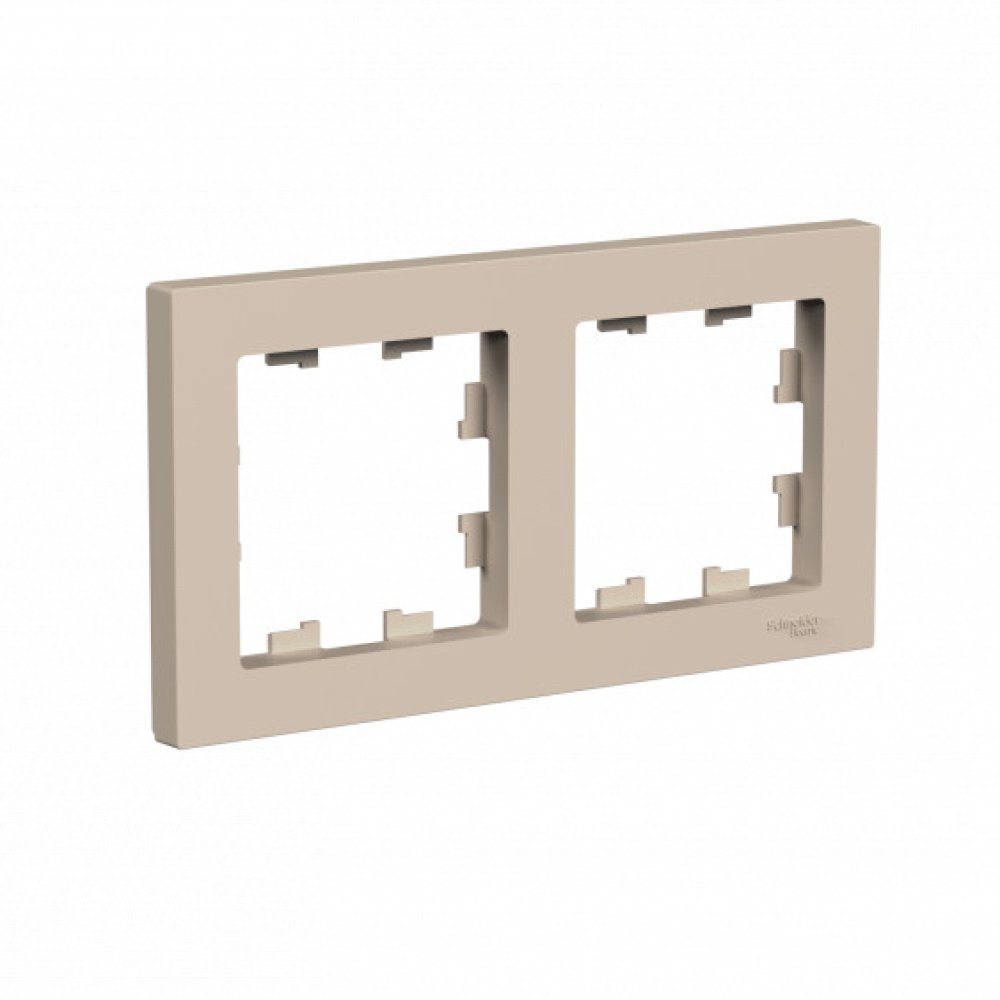 

Рамка двойная Systeme Electric ATN001202 AtlasDesign универсальная, Песочный, ATN001202