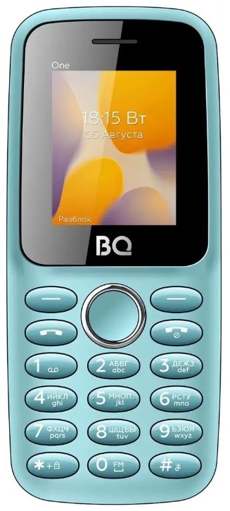 

Мобильный телефон BQ 1800L One Blue 1.77", BT, 2*nano SIM, 950 mAh, 1800L One Blue
