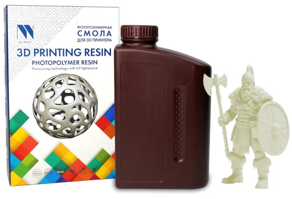 Изображение товара Фотополимерная смола NVP NV-3D-WATER-WASHABLE-RESIN-CLEAR