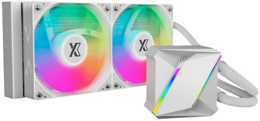 

Система охлаждения жидкостная Xastra LM240 ARGB WH LGA1700/1200/115X/AM5/AM4 (TDP 265W, 2*120mm, 600-2000rpm), LM240 ARGB WH