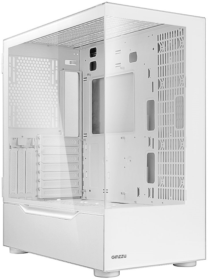 

Корпус eATX Ginzzu GL780 без БП, боковая и фронтальная панель из закалённого стекла, 2*USB 2.0, USB 3.0, GL780