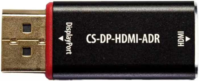 

Переходник Cactus CS-DP-HDMI-ADR аудио-видео DisplayPort (m)/HDMI (f) позолоч.конт. черный, CS-DP-HDMI-ADR
