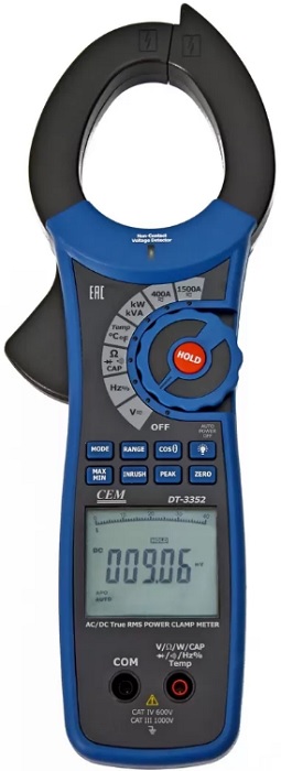 

Токоизмерительные клещи CEM DT-3352 CEM 480427 ваттметр, DT-3352