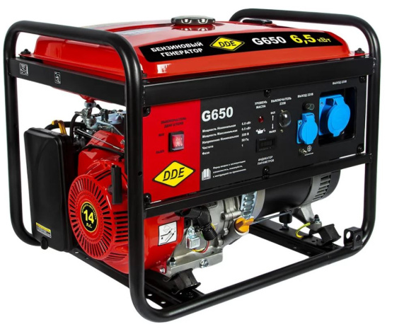 Изображение товара DDE G650 - бензиновый портативный генератор 650 Вт (230 В)