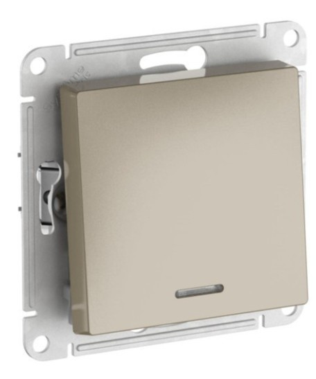 Изображение товара Одноклавишный выключатель с LED-подсветкой Systeme Electric ATN000513S