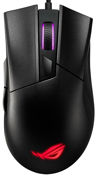 

Мышь ASUS ROG Gladius II Black USB 90MP01D0-B0UA00 6200 dpi, PAW3327, RGB LED, 6 кнопок, ROG Gladius II Black USB