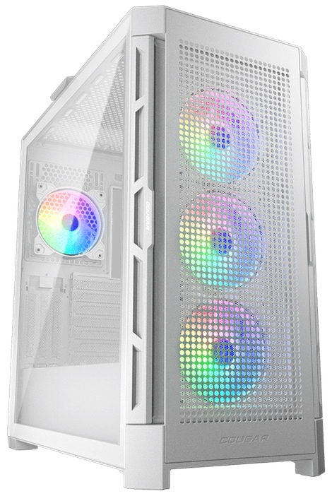 

Корпус eATX Cougar Airface Pro RGB White белый, без БП, боковая панель из закаленного стекла, 4х120mm ARGB Fan, ARGB Fan Hub, Airface Pro RGB White